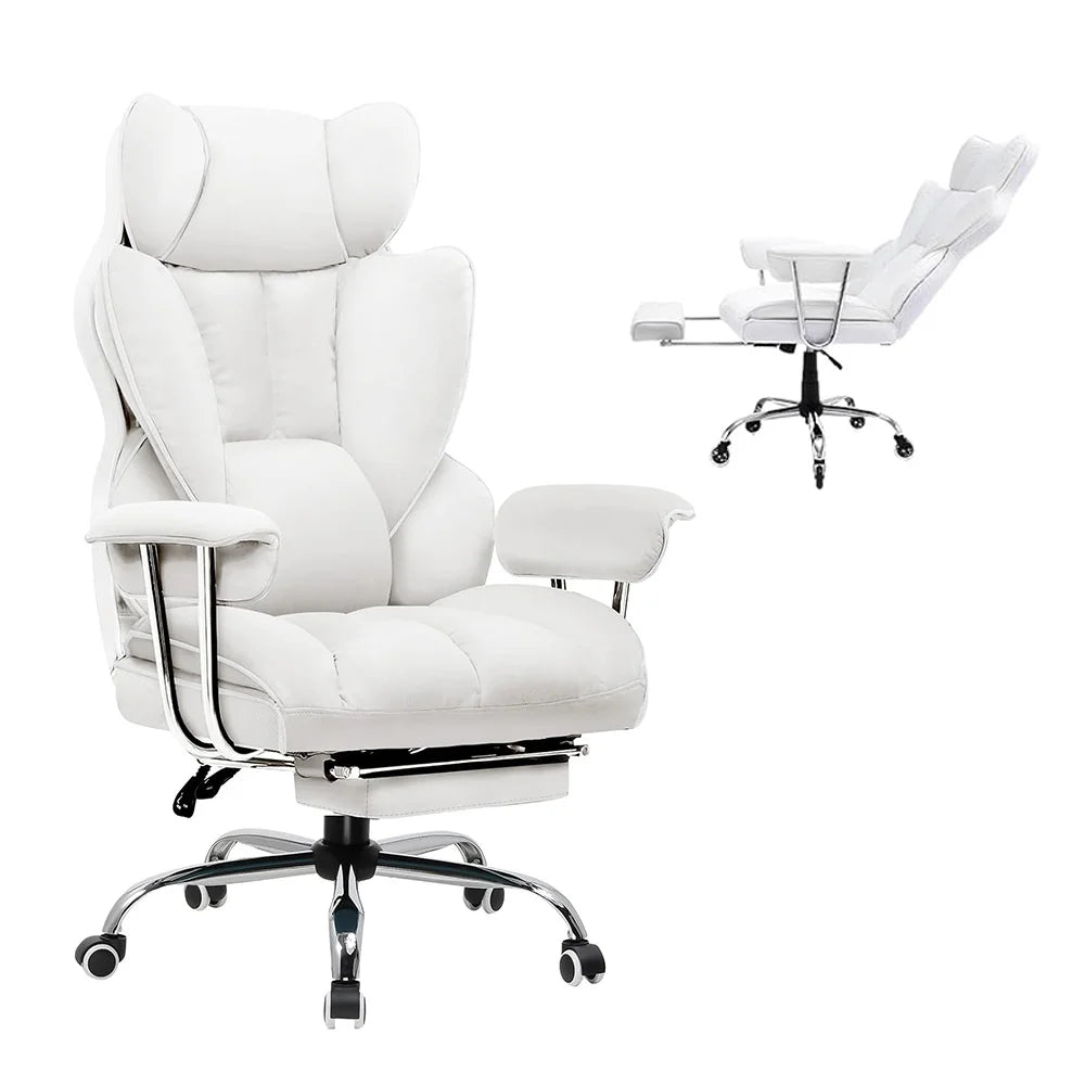 كرسي فاخر مريح من الجلد الصناعي للمكتب والألعاب