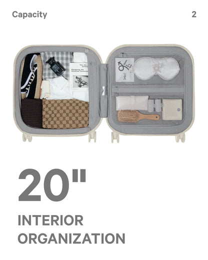 حقيبة سفر 20 بوصة/24 بوصة/28 بوصة، تصميم على شكل خبز