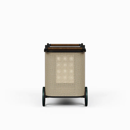 Yuma Natural Rattan Bar Cart