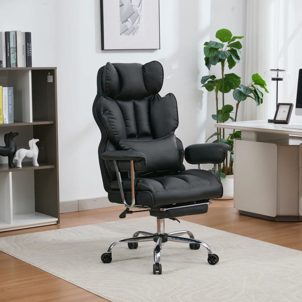 كرسي فاخر مريح من الجلد الصناعي للمكتب والألعاب