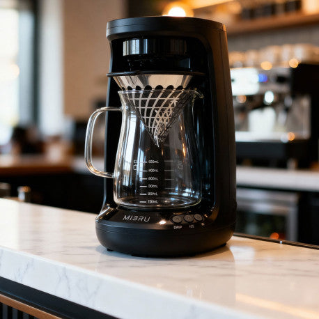 ماكينة قهوة كهربائية بالتنقيط من ميبرو بقوة 800 واط، متوافقة مع فلاتر V60