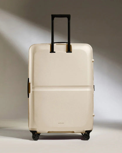 Large Suitcase in Wheat Beige - Single Stripe