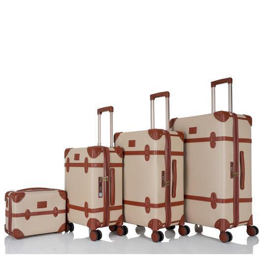 مجموعة حقائب سفر جلدية مقاومة للخدش