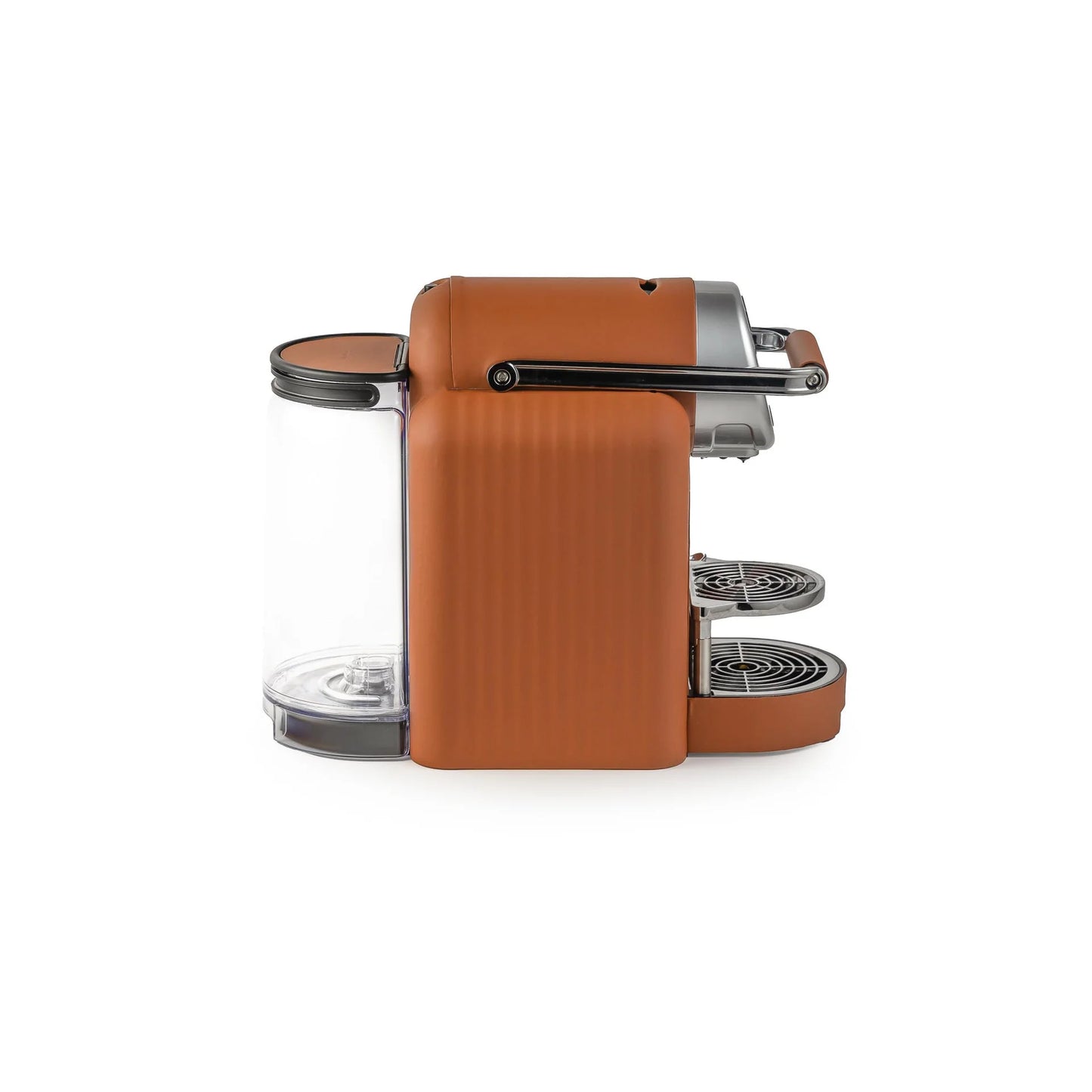 ماكينة قهوة بغطاء جلدي خاص